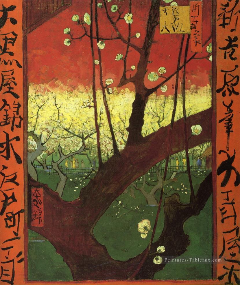 Japonaiserie d’après Hiroshige Vincent van Gogh Peintures à l'huile